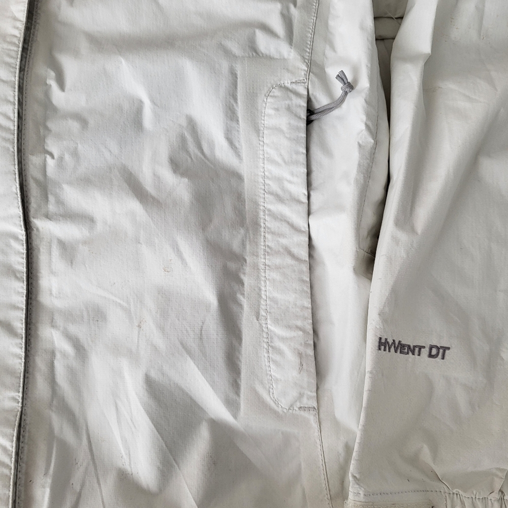 The North Face White Hyvent Waterproof Hiking Coat Rain Jacket - Picture 8 of 16